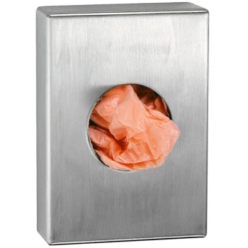 Bobrick B-3541 Stainless Steel Surface Mounted Sanitary Disposal Bag Dispenser