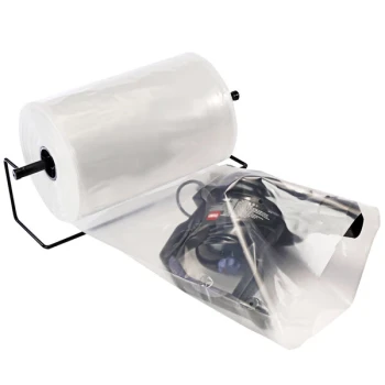 Lavex 16" x 900' 6 Mil Clear Polyethylene Layflat Tubing on a Roll