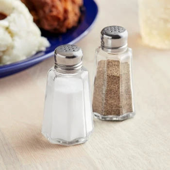 Choice 2 oz. Mushroom Top Salt and Pepper Shaker - 12/Pack