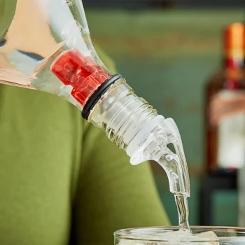 Choice 1 oz. 3-Ball Measured Liquor Pourer with No Collar - 12/Pack