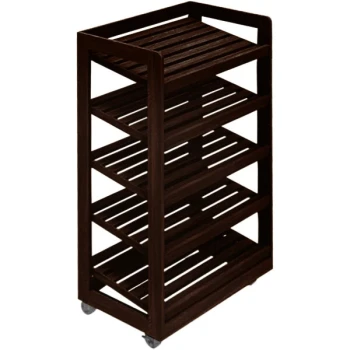 Marco Company 31" x 20 3/4" x 60 1/2" Cocoa Maple Bakery Display Shelving