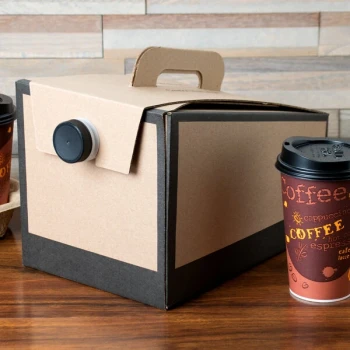 Sabert 6999 160 oz. Coffee Take Out Container - 5/Pack