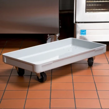 MFG Tray 805148-5136 16" x 30" Gray Fiberglass Dough Proofing Box Dolly