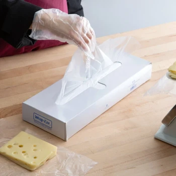 LK Packaging 15" x 10 3/4" Plastic Deli Wrap and Bakery Wrap - 10,000/Case