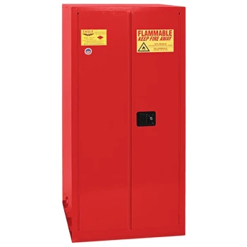 Eagle Manufacturing 55 Gallon Red Drum Safety Cabinet with Self-Closing Door - 2610XRED