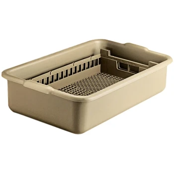 Vollrath 25" x 13" x 6" Flatware Soak Box 52827