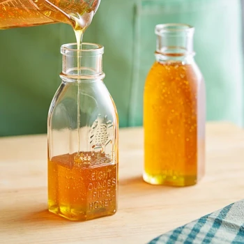 5.5 oz. (8 oz. Honey Weight) Glass Muth Honey Jar - 12/Case