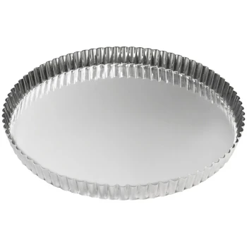 Gobel 11" Round Fluted Tin-Plated Steel Tart / Quiche Pan 126340