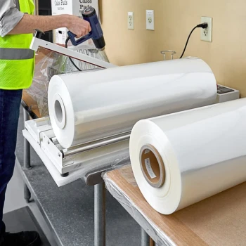 Lavex Pro 18" x 2625' 100 Gauge Polyolefin Cross-Linked Perforated Shrink Film