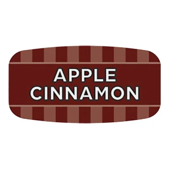 Bollin 5/8" x 1 1/4" Rectangular Permanent Apple Cinnamon Bakery Label - 1,000/Roll