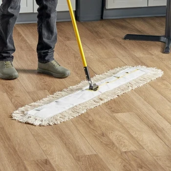 Advantage Supplies 48" x 5" Natural Cotton Cut-End Dry Dust Mop Head