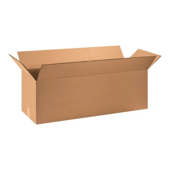 Lavex 36" x 12" x 12" Kraft Heavy-Duty 48 ECT Corrugated Double-Walled RSC Shipping Box - 10/Case