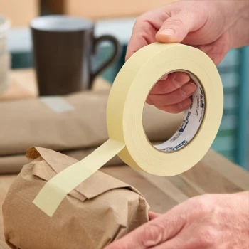 Shurtape CP 106 1" x 60 Yards Natural General Purpose Grade Masking Tape - 36/Case
