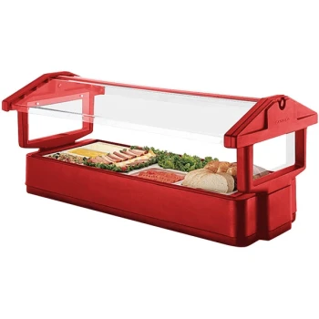 Cambro 4FBRTT158 51" x 33" x 27" Red Table Top Food / Salad Bar