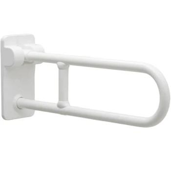Bobrick B-49916 27 9/16" Vinyl-Coated Swing-Up Grab Bar