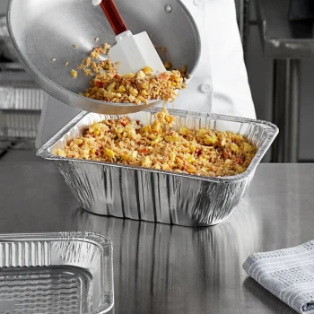 Choice Half Size Heavy-Duty Foil Steam Table Pan Extra-Deep 4 3/16" Depth - 100/Case