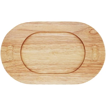 Arcoroc 13" Oval Rubberwood Underliner by Arc Cardinal FN978 - 6/Case