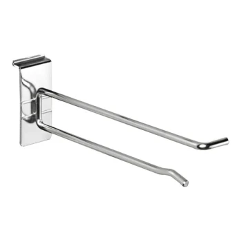 8" Chrome Scanning Hook for Slatwall Merchandisers