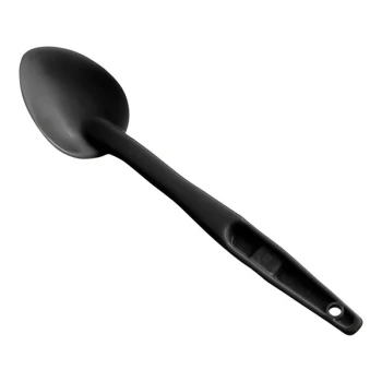 Cambro SPO13CW 13" Black Camwear® Solid Salad Bar / Buffet Spoon
