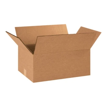 Lavex 18" x 12" x 8" Kraft Heavy-Duty 48 ECT Corrugated Double-Walled RSC Shipping Box - 15/Case