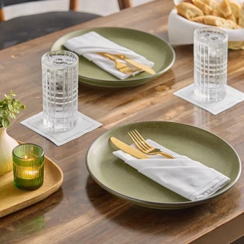 Choice 15 13/16 inch x 15 13/16 inch Customizable White Single-Use Cotton Dinner Napkin - 250/Case