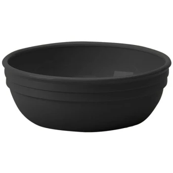 Cambro 100CW110 Camwear® 12.5 oz. Black Polycarbonate Nappie Bowl - 48/Case