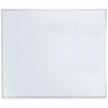 Aarco APS4860 60" x 48" White Syncoat Magnetic Markerboard with Aluminum Frame