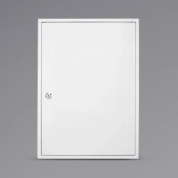 Barska CB12824 15 " x 5 1/2" x 20 15/16" Large White Steel Medicine Security Cabinet with Key Lock