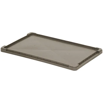 Quantum LID1215 Gray Lid for RSO1215-5 and RSO1215-7 Straight Wall Stacking Containers