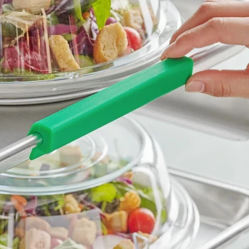 Baker's Lane 6 inch Green Silicone Bun / Sheet Pan Clip Set for Product Identification - 6/Pack