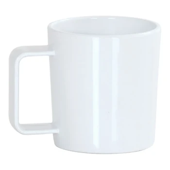 Cal-Mil Botanica 12 oz. White Melamine Coffee Mug - 6/Case