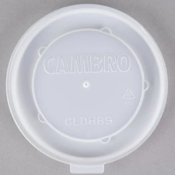Cambro CLDHB9 Disposable Translucent Lid for Dinex Heritage 9 oz. Bowl - 1,000/Case