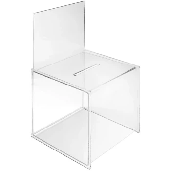 Deflecto Ballot Box with 8" x 14 3/4" Sign Holder 66001