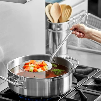 Vollrath Jacob's Pride® 6 1/2" Round Heavy-Duty Two-Piece Skimmer 47175