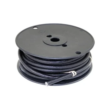 AllPoints 381313 High Temperature Wire; #14 Gauge; Stranded SF2; Black; 50' Roll