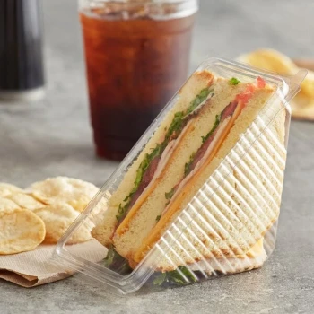 Choice PET Sandwich Wedge Container - 200/Case