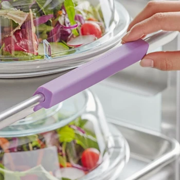 Baker's Lane 6 inch Allergen-Free Purple Silicone Bun / Sheet Pan Clip for Product Identification