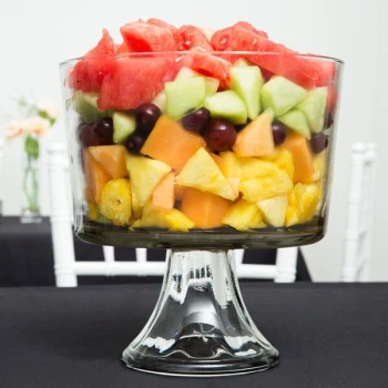 Anchor Hocking 89269 Presence 96 oz. Glass Trifle Bowl