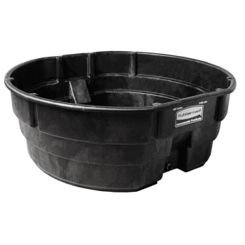 Rubbermaid® FG424700BLA 300 Gallon Black Structural Foam Stock Tank with Oversized Drain Plug