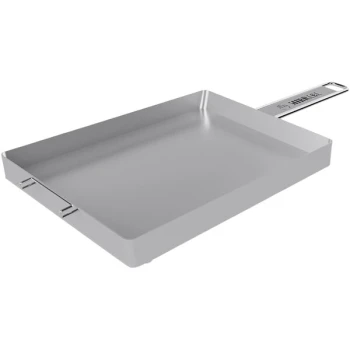 Mibrasa 9 13/16 inch x 6 5/16 inch x 13/16 inch Stainless Steel Classic Grill Resting Tray KBR1625H2