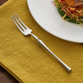 Acopa Hepburn 5 7/8" 18/10 Stainless Steel Forged Extra Heavy Weight Cocktail / Oyster / Appetizer Fork - 12/Case