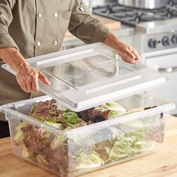 Choice 26" x 18" Clear Polycarbonate Food Storage Box Lid