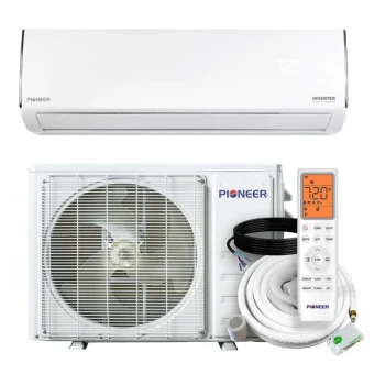 Pioneer Diamante Essenza WYT-17 WYT018GLUI17RL High Wall-Mounted Ductless Mini Split AC / Heat Pump System - 17 SEER2, 17,000/16,500 BTU, 208-230V