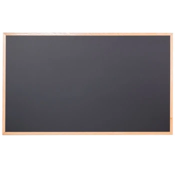 Aarco OC3660NT-B OAK 36" x 60" Oak Frame Black Chalk Board