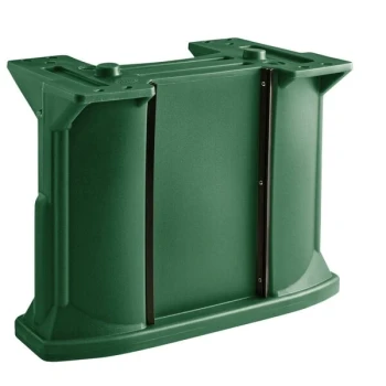 Cambro C10011519 Green Versa Bar / Table Leg Kit with (1) Standard Height Leg / (2) Decor Panel Rails