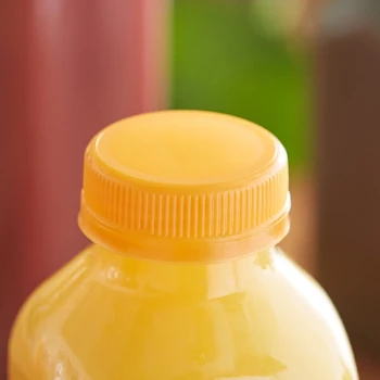 Orange Unlined Tamper-Evident Cap for Juice Bottles - 2,500/Case
