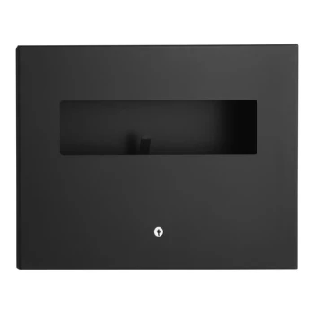 Bobrick B-3013.MBLK TrimLineSeries Recessed Toilet Seat Cover Dispenser with Matte Black Finish