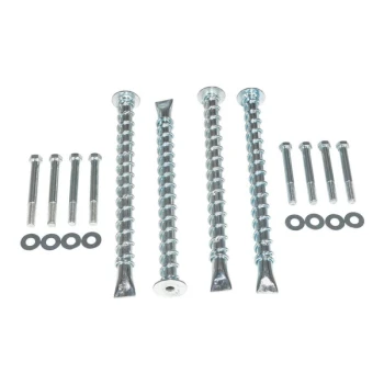 Vestil CS-HD-AK-4 Steel Asphalt Anchor Kit for 4-Hole Car Stops