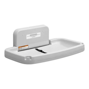 Gamco BCS-4 Light Gray Horizontal Surface-Mounted Baby Changing Station