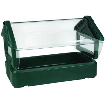 Carlisle 660008 Six Star Forest Green 4' Tabletop Food / Salad Bar with Sneeze Guard